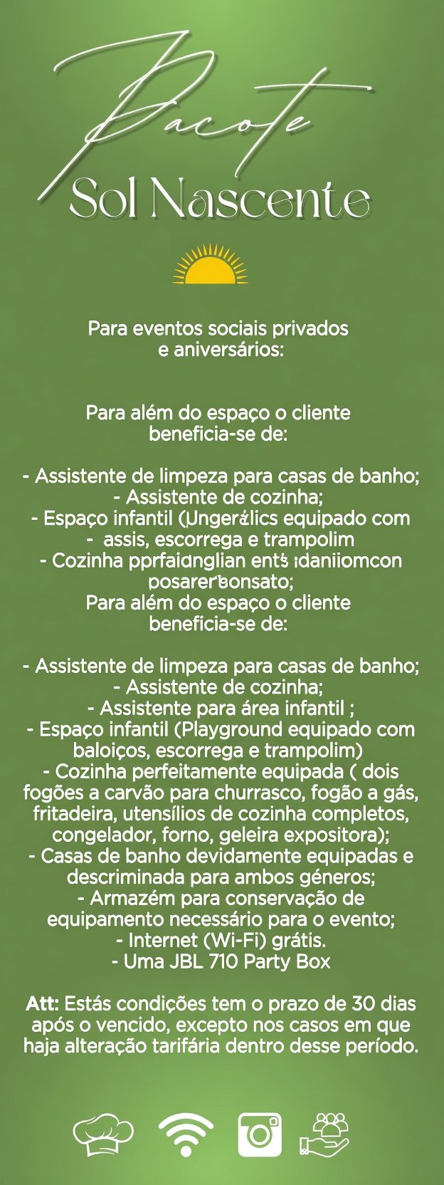 Pacote de Eventos 1